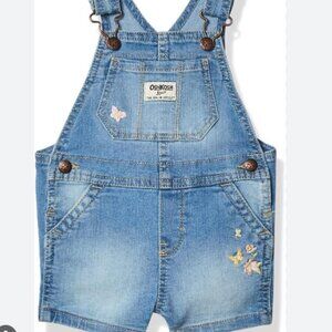 OshKosh Bgosh Baby Girls Overalls 12M Floral Butterfly